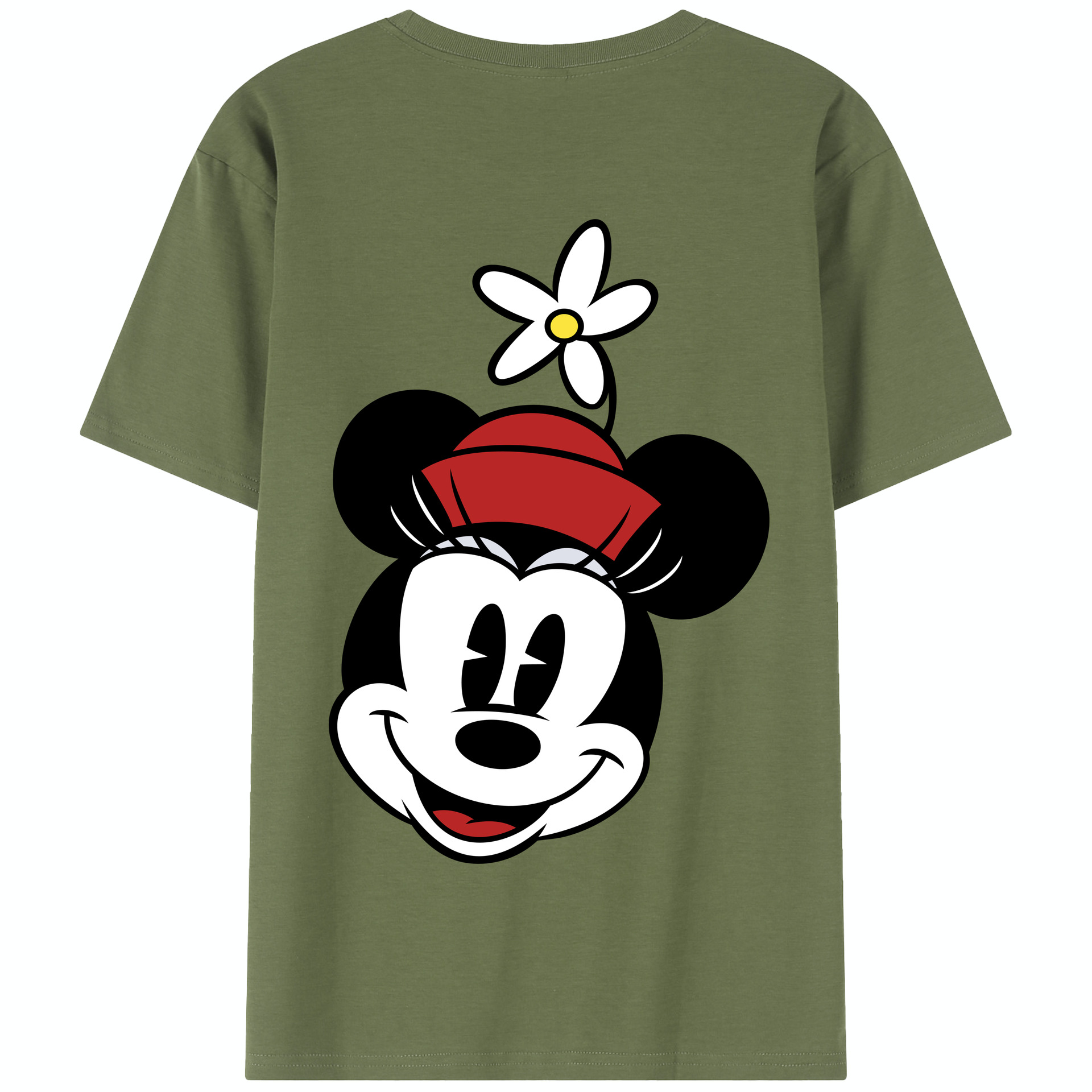 （画像用） ミッキーマウス Mickey Mouse 綿100％半袖Tシャツ（背面プリント）